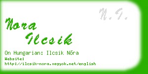 nora ilcsik business card